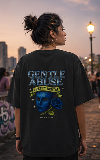 Gentle Abuse Bold Oversized Graphic T-Shirt for Men & Women | Statement Streetwear