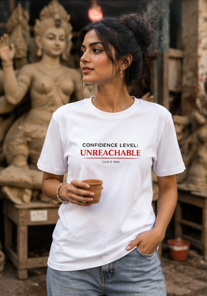 Confidence Level Unreachable Premium Graphic T-Shirt for Men & Women | Bold Statement Streetwear