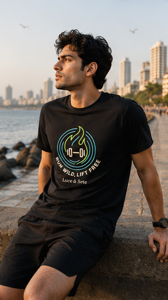 LUCE & SETE GPT mockup 5 - Run Wild Lift Free Graphic T-Shirt for Men & Women | Fitness Freedom Streetwear - mockup_005_05_row2_col1_ChatGPT Image May 28, 2026, 10_47_38 PM.png