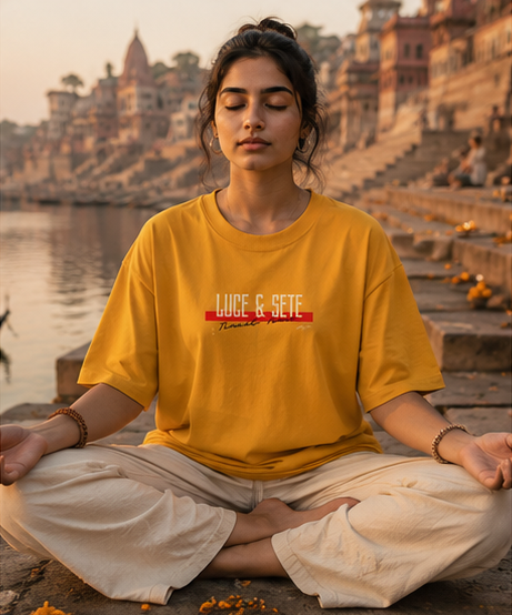Empowered Stillness Oversized Graphic T-Shirt for Men & Women | Spiritual Streetwear