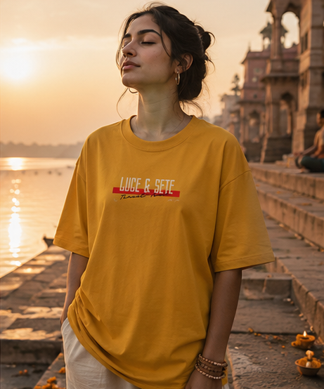 Empowered Stillness Oversized Graphic T-Shirt for Men & Women | Spiritual Streetwear