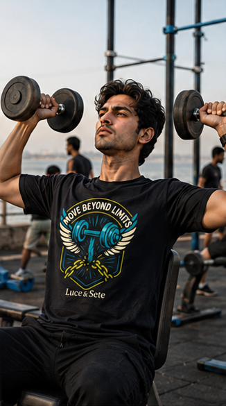 LUCE & SETE GPT mockup 2 - Move Beyond Limits Graphic T-Shirt for Men & Women | Fitness Motivation Streetwear - mockup_006_02_row1_col2_ChatGPT Image May 28, 2026, 10_47_42 PM.png