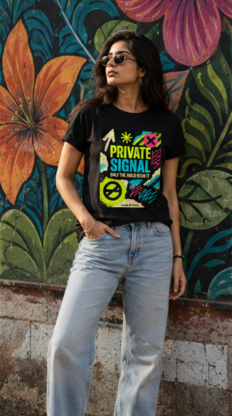 LUCE & SETE GPT mockup 3 - Private Signal Bold Graphic T-Shirt for Men & Women | Exclusive Streetwear Statement - mockup_006_03_row1_col3_ChatGPT Image May 28, 2026, 11_56_58 PM.png