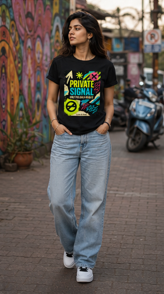 LUCE & SETE GPT mockup 5 - Private Signal Bold Graphic T-Shirt for Men & Women | Exclusive Streetwear Statement - mockup_006_05_row2_col1_ChatGPT Image May 28, 2026, 11_56_58 PM.png