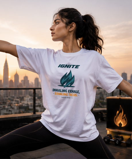 Ignite Fitness Energy Premium Graphic T-Shirt for Men & Women | Discipline Streetwear