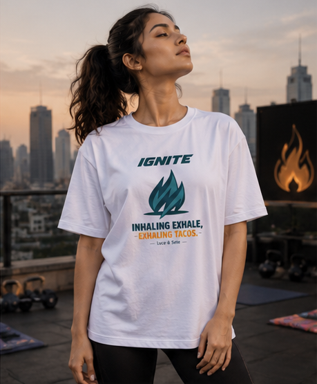 Ignite Fitness Energy Premium Graphic T-Shirt for Men & Women | Discipline Streetwear