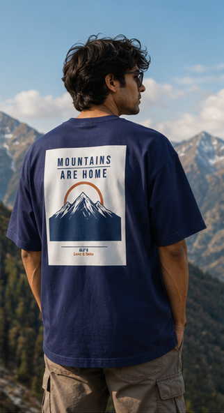 LUCE & SETE GPT mockup 2 - Mountains Are Home Oversized Statement T-Shirt for Men & Women | Nature Lovers Streetwear - mockup_007_02_row1_col2_ChatGPT Image May 28, 2026, 07_08_53 PM.png