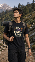 No Finish Line Premium Graphic T-Shirt for Men & Women | Motivational Streetwear