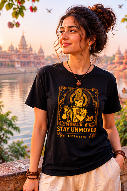 Stay Unmoved Spiritual Premium Graphic T-Shirt for Men & Women | Inner Strength Streetwear