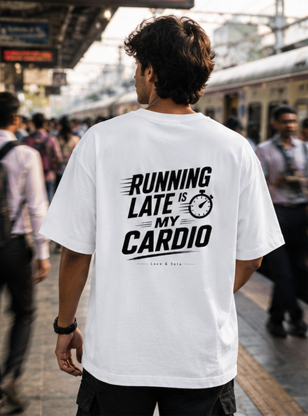 LUCE & SETE GPT mockup 1 - Running Late Is My Cardio - Oversized Statement Tee | LUCE & SETE - mockup_008_01_row1_col1_ChatGPT Image May 27, 2026, 11_20_22 AM.png