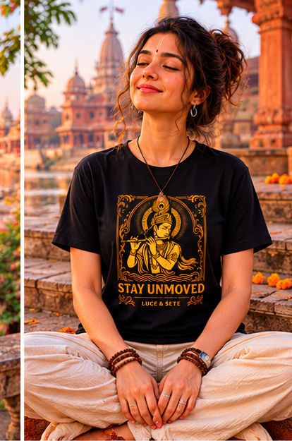 Stay Unmoved Spiritual Premium Graphic T-Shirt for Men & Women | Inner Strength Streetwear