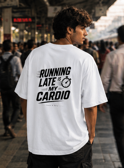 LUCE & SETE GPT mockup 2 - Running Late Is My Cardio - Oversized Statement Tee | LUCE & SETE - mockup_008_02_row1_col2_ChatGPT Image May 27, 2026, 11_20_22 AM.png