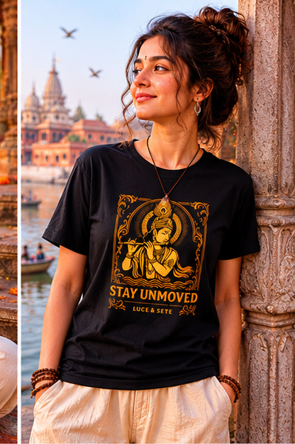 Stay Unmoved Spiritual Premium Graphic T-Shirt for Men & Women | Inner Strength Streetwear