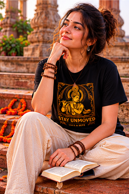 Stay Unmoved Spiritual Premium Graphic T-Shirt for Men & Women | Inner Strength Streetwear