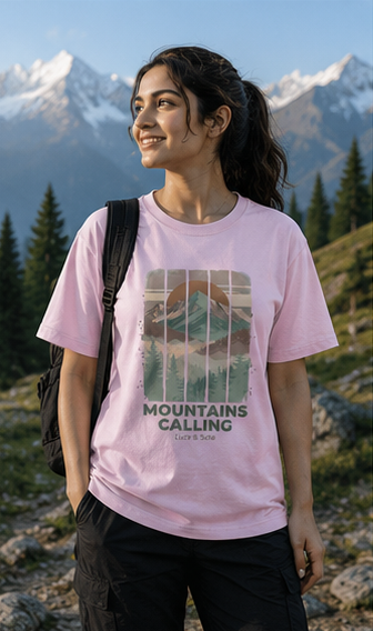 LUCE & SETE GPT mockup 5 - Mountains Calling Adventure Graphic T-Shirt in Soft Pink for Men & Women | Travel Streetwear - mockup_008_05_row2_col1_ChatGPT Image May 28, 2026, 07_08_56 PM.png
