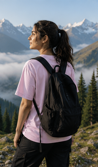 LUCE & SETE GPT mockup 6 - Mountains Calling Adventure Graphic T-Shirt in Soft Pink for Men & Women | Travel Streetwear - mockup_008_06_row2_col2_ChatGPT Image May 28, 2026, 07_08_56 PM.png