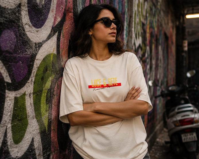 Not My Problem Cool Cat Statement Oversized Graphic T-Shirt for Men & Women | Sarcasm Streetwear