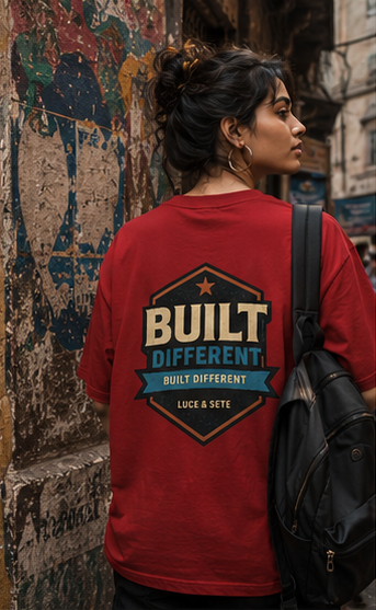 Built Different Statement Premium Graphic T-Shirt for Men & Women | Bold Individuality Streetwear