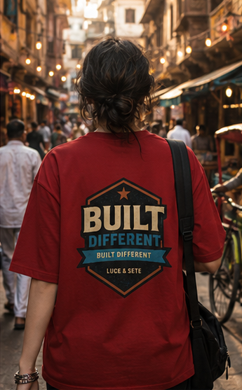 Built Different Statement Premium Graphic T-Shirt for Men & Women | Bold Individuality Streetwear