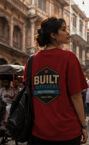 Built Different Statement Premium Graphic T-Shirt for Men & Women | Bold Individuality Streetwear