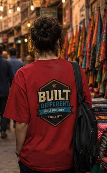 Built Different Statement Premium Graphic T-Shirt for Men & Women | Bold Individuality Streetwear