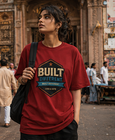 Built Different Statement Premium Graphic T-Shirt for Men & Women | Bold Individuality Streetwear