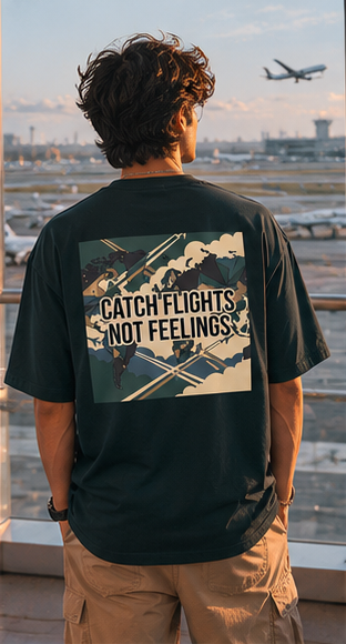 LUCE & SETE GPT mockup 3 - Catch Flights Not Feelings Oversized Statement T-Shirt for Men | Travel Streetwear - mockup_011_03_row1_col3_ChatGPT Image May 28, 2026, 07_09_29 PM.png