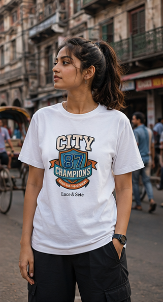 City 87 Champions Premium Graphic T-Shirt for Men & Women | Urban Pride Streetwear