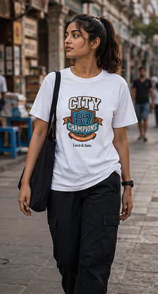 City 87 Champions Premium Graphic T-Shirt for Men & Women | Urban Pride Streetwear
