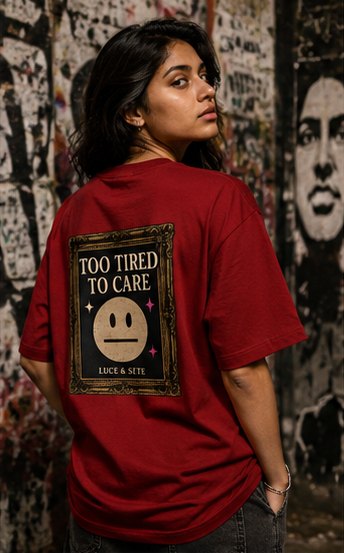 LUCE & SETE GPT mockup 3 - Too Tired To Care Oversized Statement Tee | LUCE & SETE - mockup_013_03_row1_col3_ChatGPT Image May 27, 2026, 06_57_12 AM.png