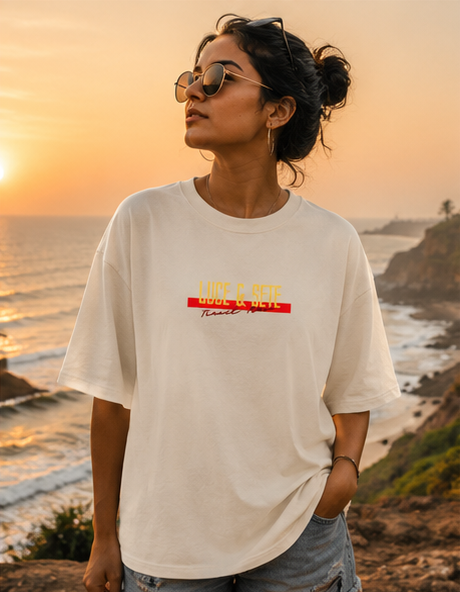 Chase The Tide Oversized Statement T-Shirt for Men & Women | Travel & Beach Lovers Streetwear