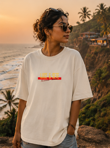 Chase The Tide Oversized Statement T-Shirt for Men & Women | Travel & Beach Lovers Streetwear