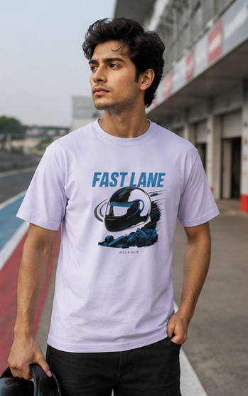 Fast Lane Racing Helmet Premium Graphic T-Shirt for Men & Women | Motorsport Streetwear
