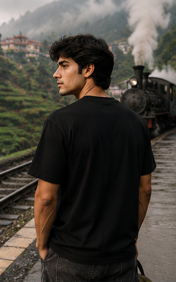 Next Stop Anywhere Vintage Train Adventure Premium Graphic T-Shirt for Men & Women | Travel Streetwear