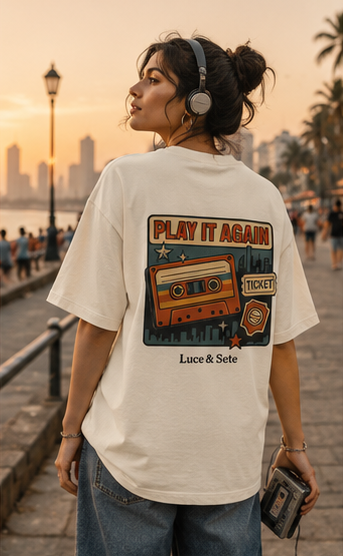 LUCE & SETE GPT mockup 2 - Retro Music Nostalgia Oversized Statement Shirt | LUCE & SETE - mockup_016_02_row1_col2_ChatGPT Image May 27, 2026, 06_57_25 AM.png