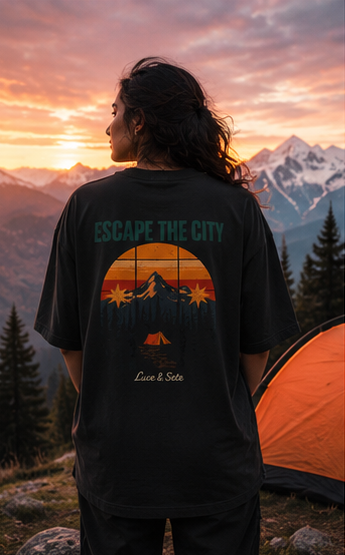 LUCE & SETE GPT mockup 5 - Escape The City Oversized Statement T-Shirt for Men & Women | Nature Lovers Streetwear - mockup_018_05_row2_col1_ChatGPT Image May 28, 2026, 07_09_56 PM.png